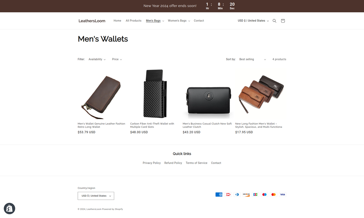 LeathersLoom - Leather shopify dropship Store single product - Ready to launch!