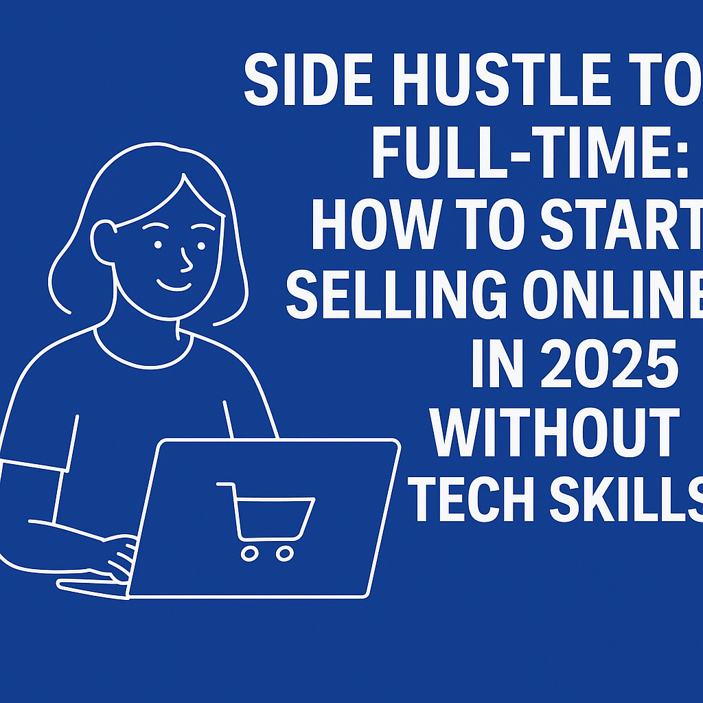 Side Hustle to Full-Time: How to Start Selling Online in 2025 Without Tech Skills