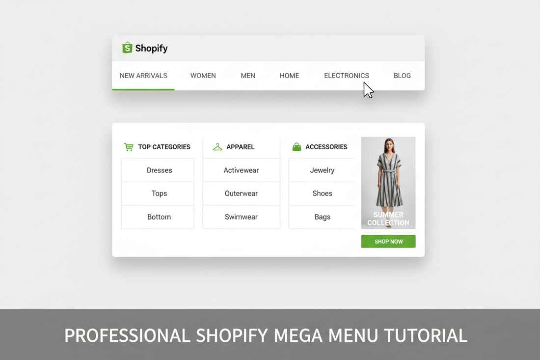 Building a Custom Mega Menu With Icons, Categories, and Sub-Menu Items (Shopify Tutorial)