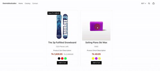 How to Create Dynamic Product Cards with Swatches in Shopify