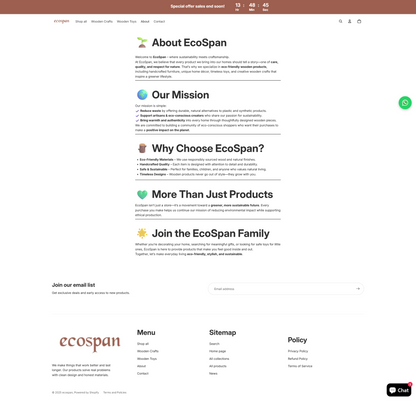 Ecospan brand new Shopify Store – Ready to Launch!