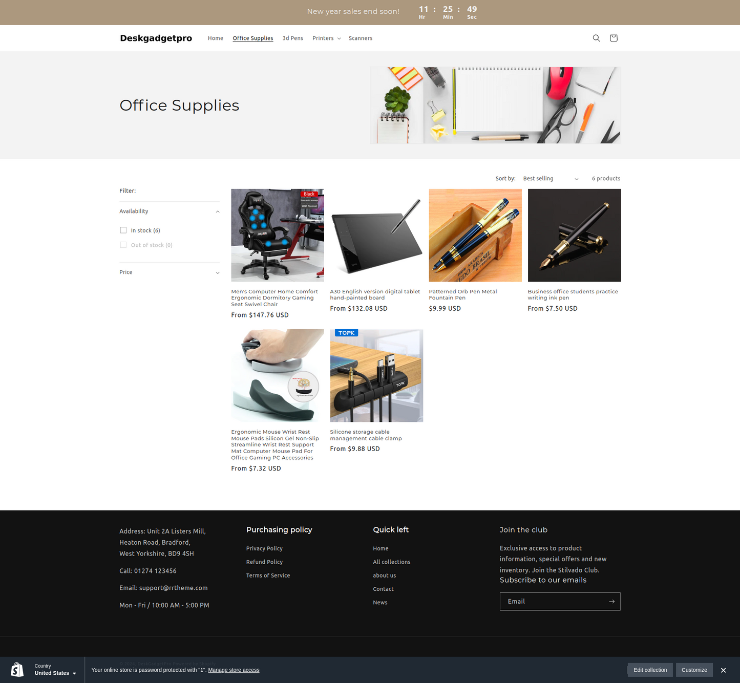 Deskgadgetpro - Electric Gadget shopify dropship store - single product  - Ready to launch!