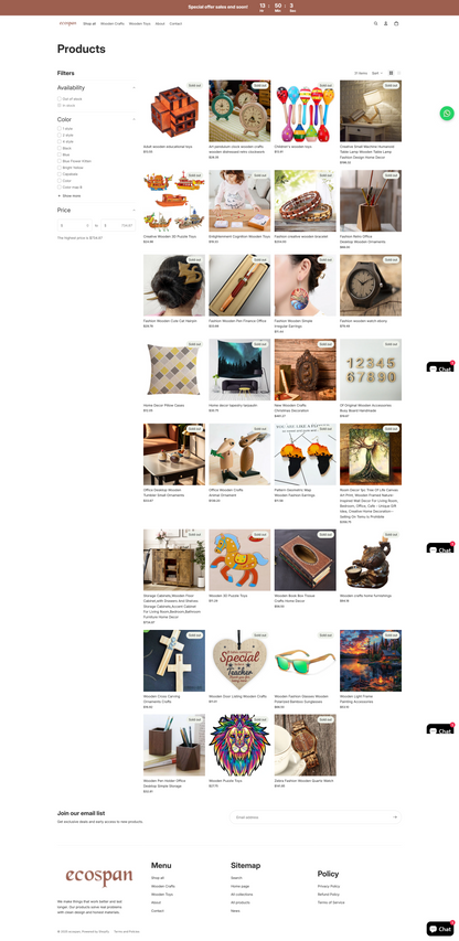 Ecospan brand new Shopify Store – Ready to Launch!