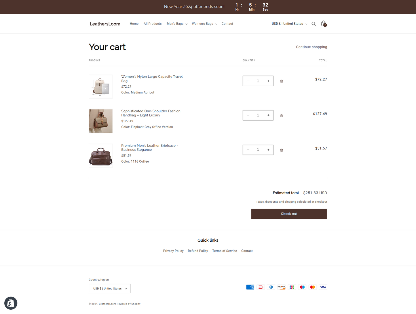 LeathersLoom - Leather shopify dropship Store single product - Ready to launch!