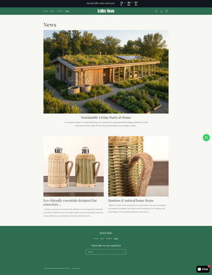 EcoNest Havean Business Shopify Store – Ready to Launch!