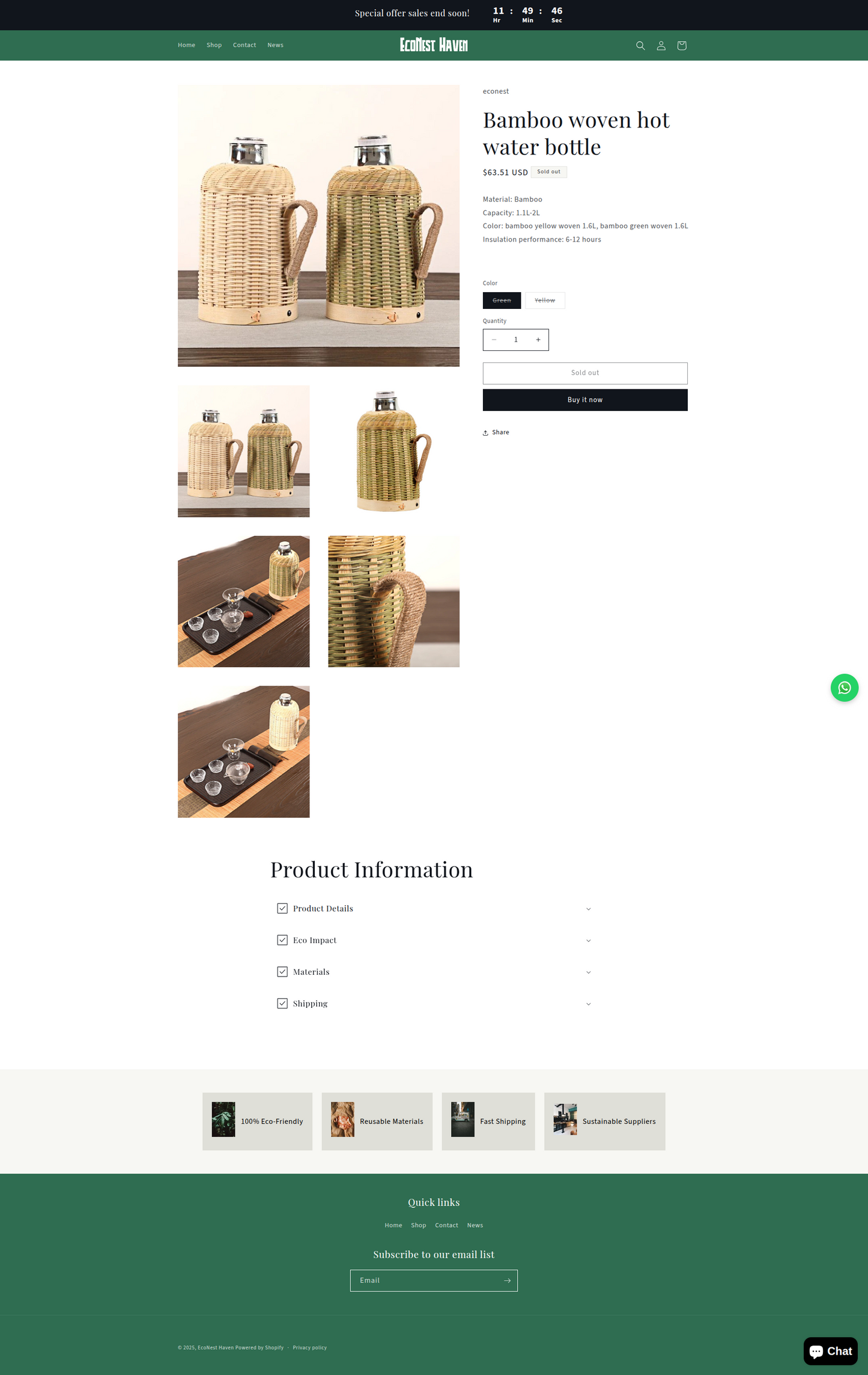 EcoNest Havean Business Shopify Store – Ready to Launch!